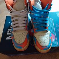 SCARPE NIKE DUNK HIGHT ORANGE NUOVE