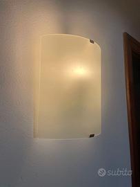 N.3 APPLIQUE PARETE IN VETRO SATINATO