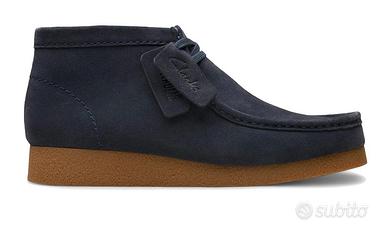 scarpe Clarks Wallabee Evo Bt navy suede 43 Golden