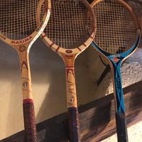 Racchette legno vintage 10 pz