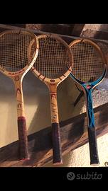 Racchette legno vintage 10 pz