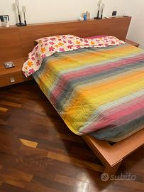 Letto contenitore con comodini