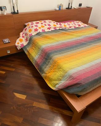Letto contenitore con comodini
