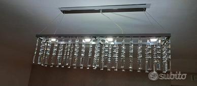 Lampadario cristalli 98 cm.