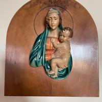 Quadro con madonna e bambino