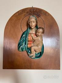 Quadro con madonna e bambino