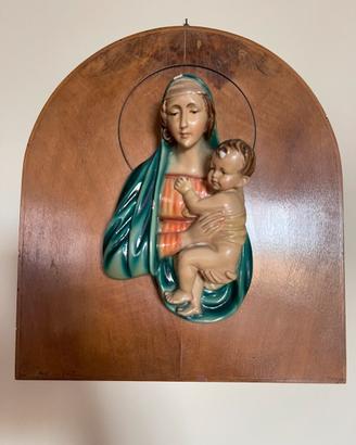 Quadro con madonna e bambino
