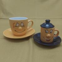 tazza da caffè + tazza tisana set smile