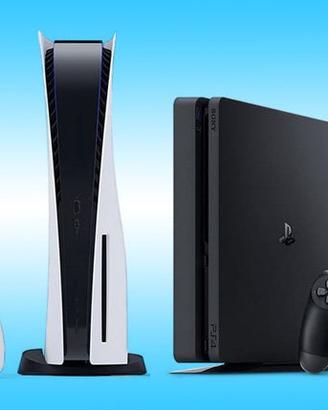 In blocco ps4 e ps5 con joypad (ps4 venduta)