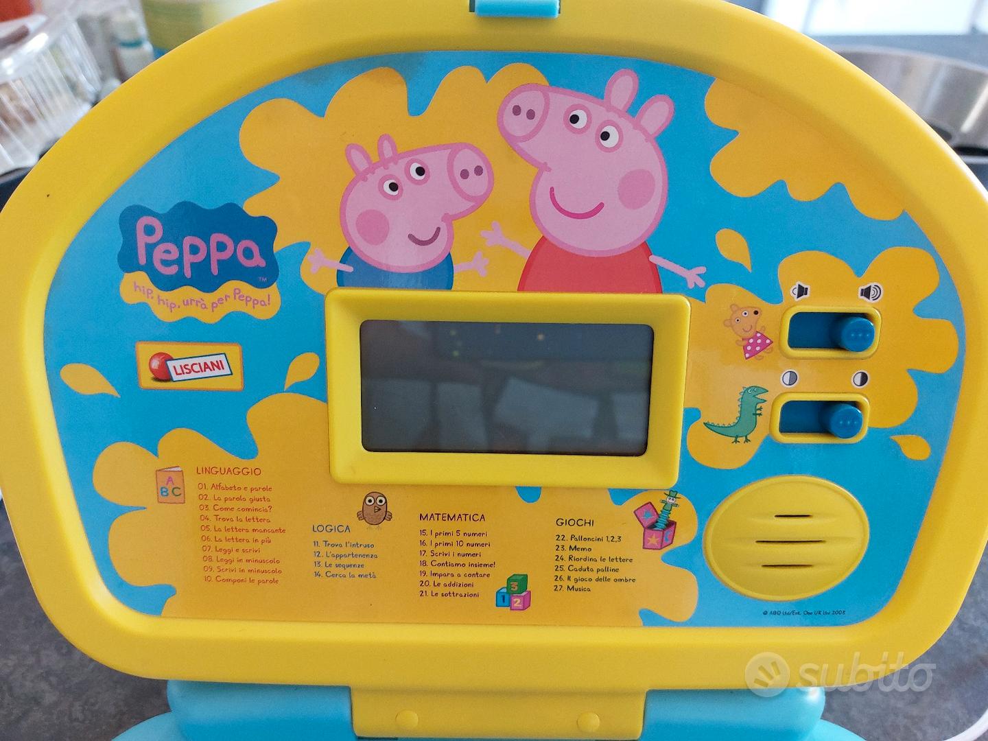 Peppa Pig giocattolo ridere e imparare computer portatile bambini computer  elettronico interattivo 