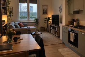 Bilocale arredato con giardino ad Albiate