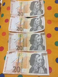Banconote 20 DVAJSET DESET TOLARJEV e 10 TOLAR SLO