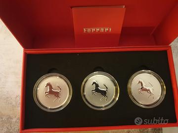 Trittico Ferrari 2026 – 3 Monete 6€ Argento 999 IP
