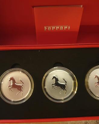 Trittico Ferrari 2026 – 3 Monete 6€ Argento 999 IP