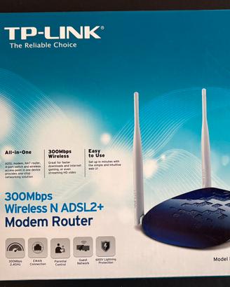 ROUTER WIRELESS TP-LINK 300mb\s ADSL 2+