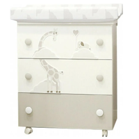 Cameretta Pali Savana bianco-tortora