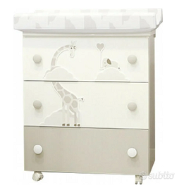 Cameretta Pali Savana bianco-tortora