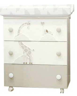 Cameretta Pali Savana bianco-tortora