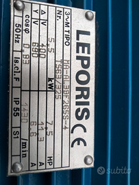Motore elettrico trifase 380 v