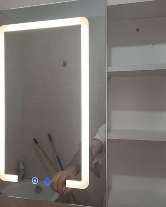 Mobile con specchio da bagno