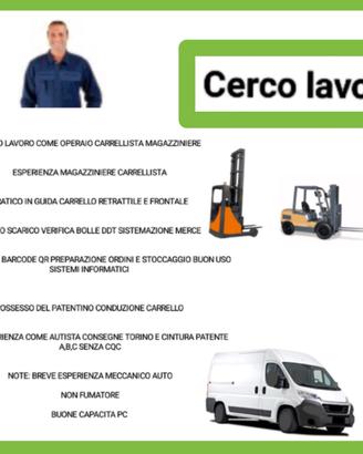 carrellista operaio magazziniere 
