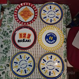 Set piatti pubblicitari Pavesi (2) + Pavesini (4)