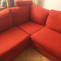 Divano a L rosso Poltrone & Sofà 