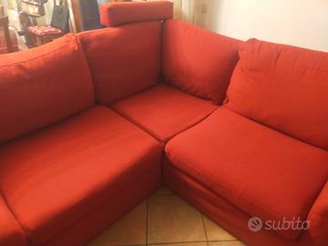 Divano a L rosso Poltrone & Sofà 