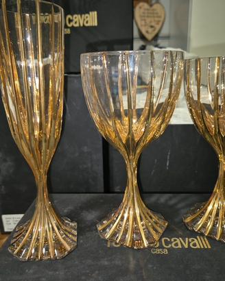 set bicchieri cristallo Roberto Cavalli  ZEBRA