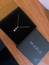Collana Marlu in Acciaio con Pendente Punto Luce