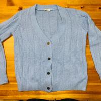 Cardigan Donna in angora - Azzurro