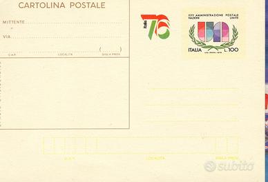 CARTOLINE postali con francobollo B