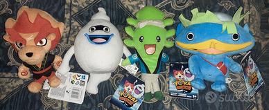Set 4 Peluche cartoon manga anime game Yokai watch