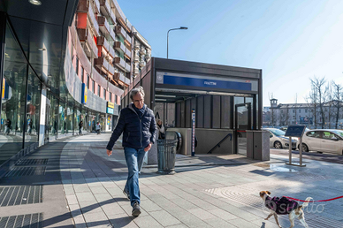 Posto letto sopa fermata Metro Frattini M4