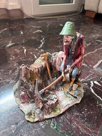 Statuetta Ceramica Lo Scricciolo A. Colombo