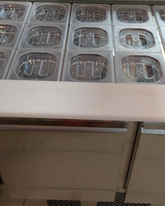 Bancone frigo inox