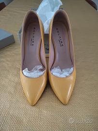 scarpe décolleté gialle di nappa 