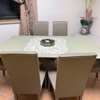 Tavolo da pranzo vetro temperato