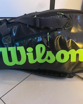 Borsone Wilson nero lime