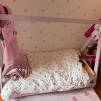 Letto montessori rosa