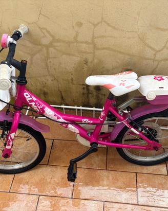 Bicicletta da bimba Olmo Flor con rotelle