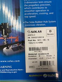 Elica SOLAS 13.75 15 nuova