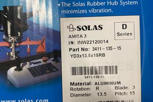 Elica SOLAS 13.75 15 nuova