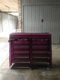 SCARPIERA IN STOFFA PLASTIFICATA