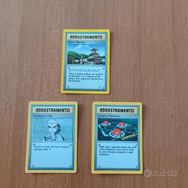 Lotto 3 Carte Pokémon Addestramento Vintage - Set 