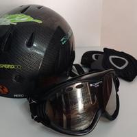 Casco più occhiali