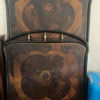 Letto dipinto ferro battuto