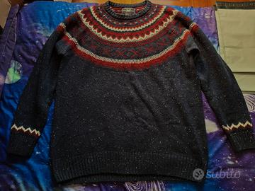 Maglione ALCOTT blue a fantasia mis. XXL Usato P.