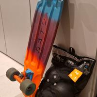 Skateboard cruiser decathlon + protection set