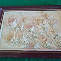 Quadro tutto in porcellana Vintage.